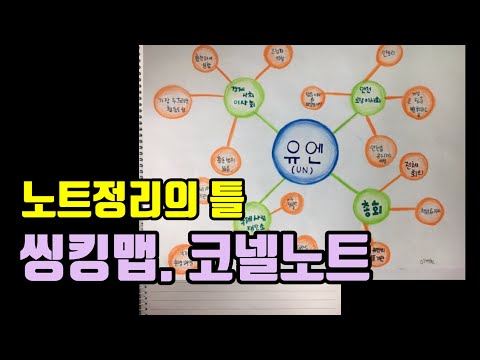 [노트정리의 다양한 틀] 씽킹맵, 마인드맵, 코넬식노트