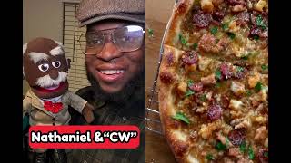 Nathaniel & CW Sees a “Gumbo Pizza” Being Made 