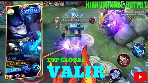 TOP GLOBAL VALIR DAMAGE BUILD || THE MOST ANNOYING HERO || VALIR BEST BUILD 2022