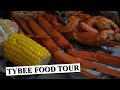 Tybee food tour ft fannies on the beach spankys beachside sting rays and chamacos tacos  surf