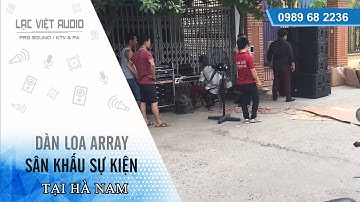 Dàn loa Array nexo chính hãng âm thanh đám cưới sự kiện tại Hà Nam | Lạc Việt Audio | 0982 655 355
