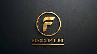 Golden Particle Business AI Logo Animation Reveal Intro Video Template (Customizable) - FlexClip