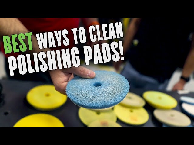 HOW TO CLEAN POLISHING PADS QUICK & EASY !! 