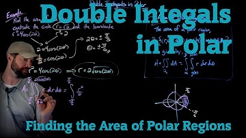 Finding the Area of Polar Regions with Double Integrals (4K Lightboard Math Lecture)