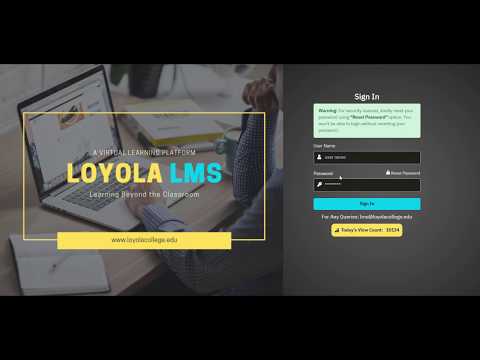 Loyola LMS (LLMS) - Tutorial for Students & Password Reset