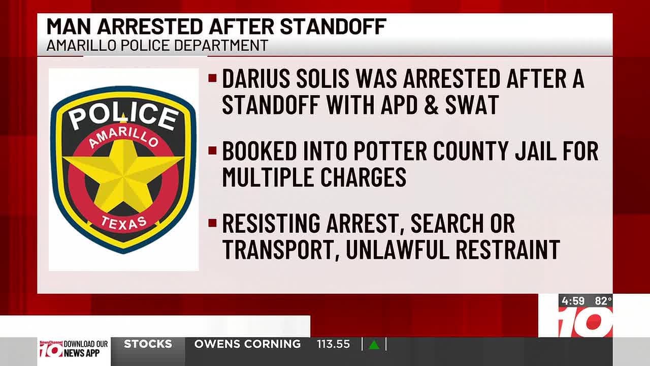 Amarillo police arrest wanted man after SWAT standoff - YouTube