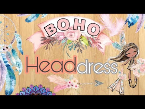 EASY DIY BOHO HEADDRESS| EASY BOHO HEADDRESS - YouTube