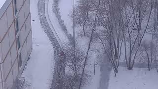 Снегопад в Южном Бутово 03.03.2023