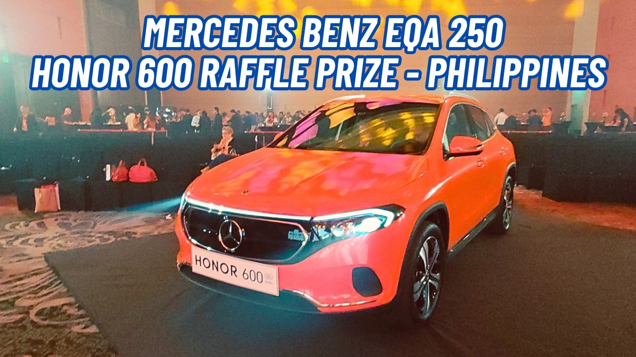 A close up look of Mercedes Benz EQA 250 - The HONOR 600 Raffle Prize ...