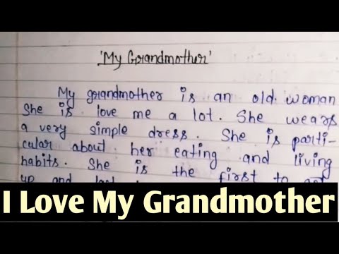 Video: How To Write An Essay About Grandma