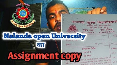 Nalanda open University का assignment copy Review