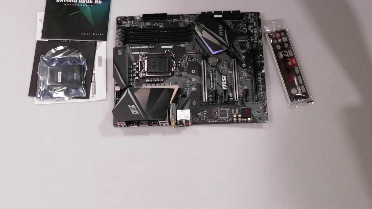 Unboxing Msi Motherboard Mpg Z390 Gaming Edge Ac S1151 4ddr4 Hdmi Dp Atx Youtube