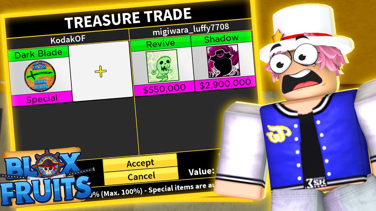 A TRADE MAIS INSANA DE TODAS.. DARK BLADE POR DRAGON E VENOM no BLOX  FRUITS!! * VALEU APENA? * 