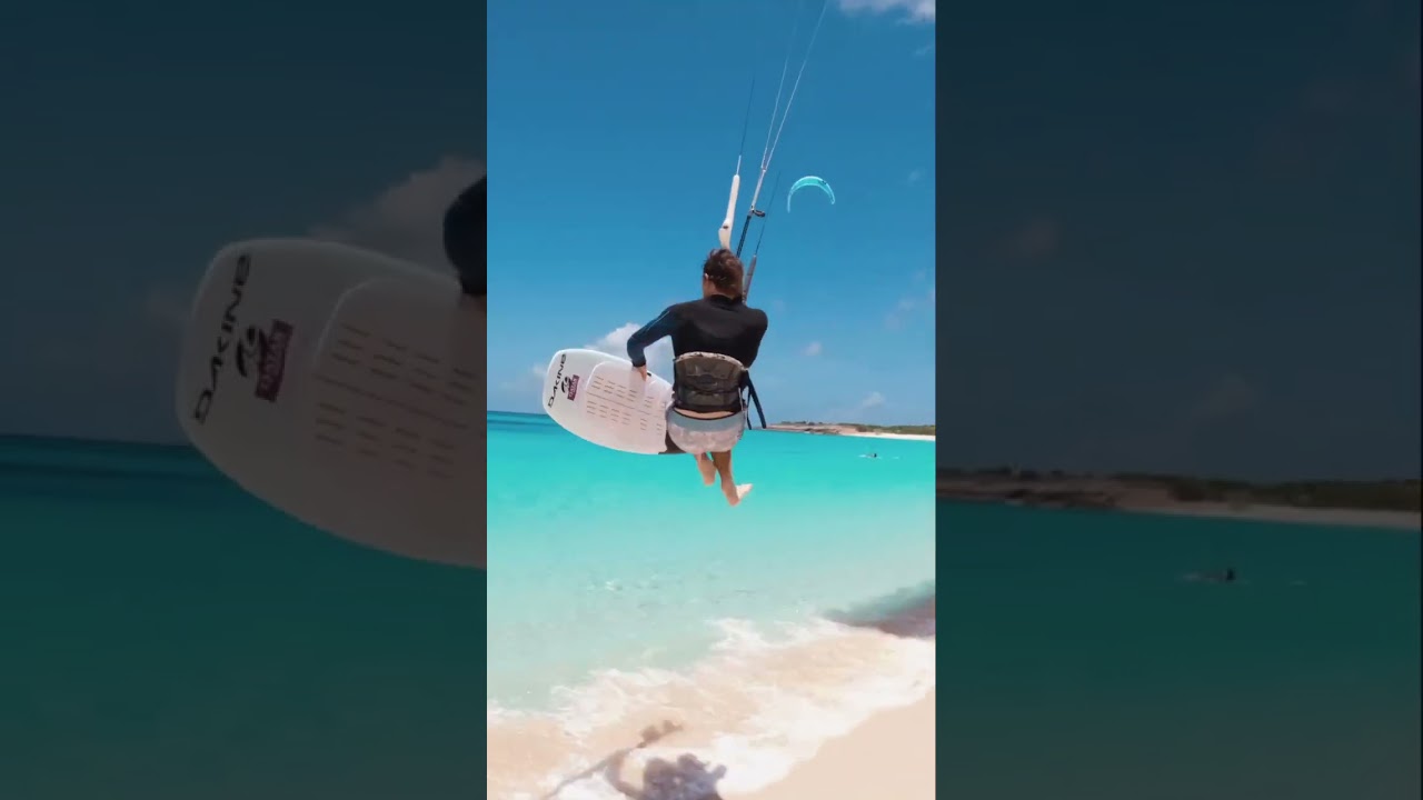 The ultimate Kitesurfing beach start! #Shorts