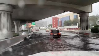 Chuva intensa e inundações no Dubai