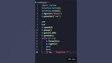Create Virus using python turtle #shorts #coding #programming