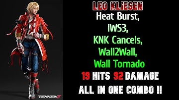 Tekken 8 Leo All IN 1 Hardest Combo Ever !! HB, iWS3, KNK Cancels, Wall2Wall Tornado @ayorichie