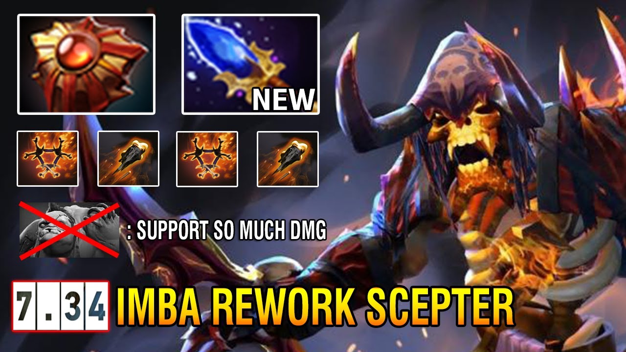 OP 7.34 Support [Clinkz] New Change Aghanim's Scepter + Solar Crest ...