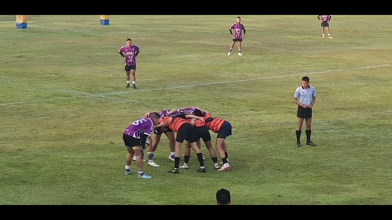 การแข่งขันกีฬารักบี้ภายในระหว่างบ้าน รุ่นอายุ๑๖ปี๑๙/๑/๒๕๖๙ บ้าน๓แพ้บ้าน๑ 5/10จุด