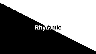 Rhythmic Fast Kinetic Typography- Don't Blink