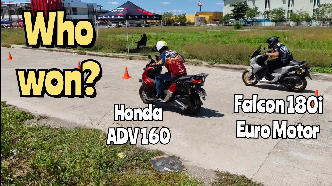 Katuwaan lng po ito, nagkasukatan ang Euro Motor Falcon 180i at Honda ADV 160