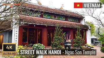 Hanoi Walk | Temple of the Jade Mountain - Ngoc Son Temple | Vietnam Walk TV