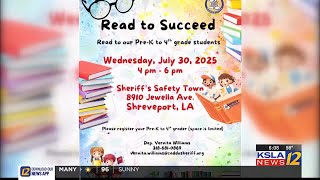 Caddo Parish Sheriff's Office hosting Read to Succeed event