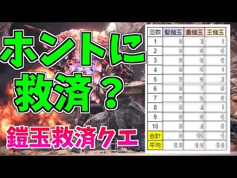 【調査】アップデート後の燻火堆然はホントに鎧玉救済クエストなのか？【MHWIB/アイスボーン/PS4】