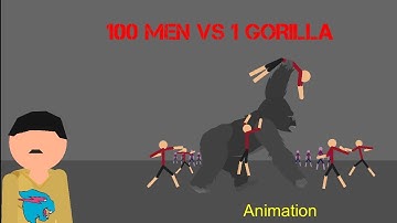 100 Men vs 1 Gorilla | SN meme animation |