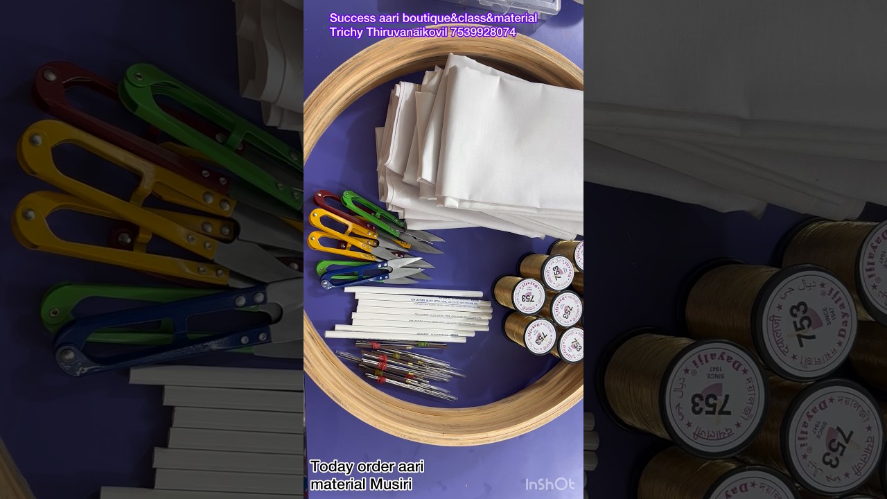 Today order aari material