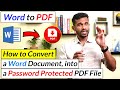 How to convert a Word Document into a Password protected PDF file