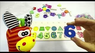 Обучение цифрам и цвету. Learning  the numbers and colors.
