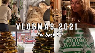 VLOGMAS WEEK 1 | christmas shopping, decorating, cozy vibes