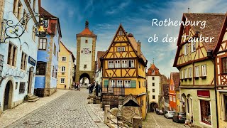 [4K] Ein Tag Rothenburg ob der Tauber Bayern - Mittelalterstadt Sehenswürdigkeiten
