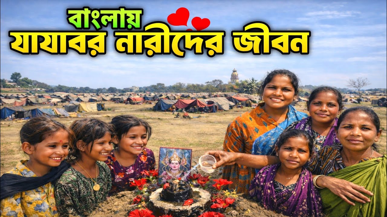 খোলা আকাশের নিচে কাটছে যাযাবর মানুষগুলির কষ্টের জীবন | Nomadic Lifestyle in India | Nomadic Girls