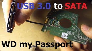 WD my passport. Переключение с встроенного USB 3.0 на SATA.