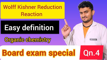 Wolff Kishner Reaction Reduction #cbse #hbse #boardexam #question #series #mostpopular #important qn