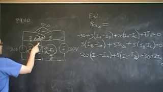 Mesh With Dependent Sources P4.40 Nilsson Riedel Electric Circuits 9E Solution