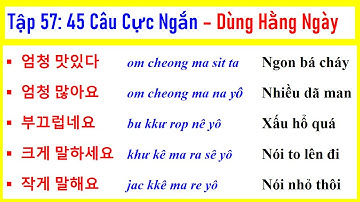 [ TẬP 57 ] 5000 CÂU TIẾNG HÀN NGẮN THÔNG DỤNG | 실제로 자주 쓰는 한국어 문장들