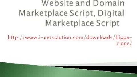 Website and Domain Marketplace Script, Digital Marketplace Script