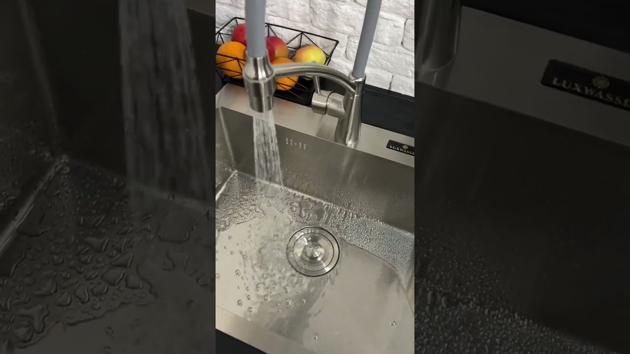 Мойка для кухни из нержавейки PVD Сатин 600х450 LUXWASSER 31204