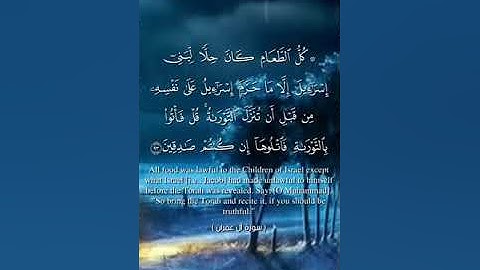 سورة آل عمران من 91 الى 95