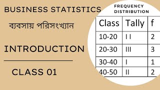 Business statistics chapter 1/Introduction/frequency distribution/shaharia math