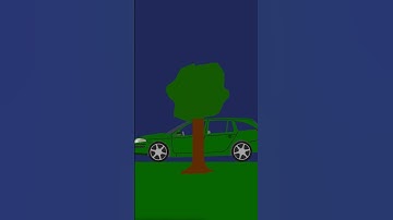 Renault Car Crash Test in Algodoo #shorts #algodoo