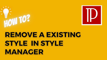 How-to remove a existing style from Style manager in Docsie