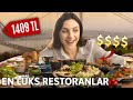 BİR GÜN BOYUNCA EN LÜKS RESTORANLARDA YEMEK YEDİM! 🍔💰💰💰