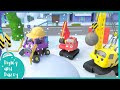 🚧 Watch Out! Constructing the Ice Skating Rink 🚜 | Digley and Dazey | Kids Truck Cartoons