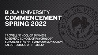 Commencement Spring 2022 — Ceremony B