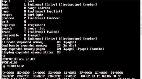 x86 Assembly Overview with Debug.
