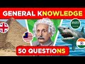 50 General Knowledge Quiz 🧠🔥 | Test Your Brain IQ | 90% Fail Challenge 😱 |